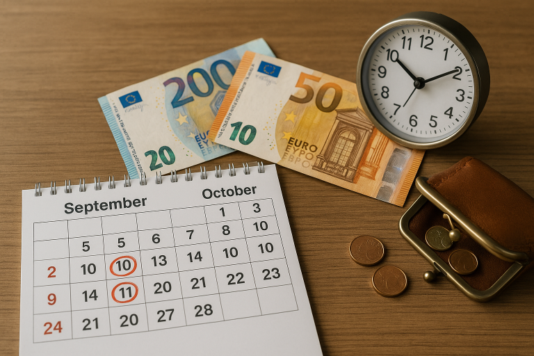 dates de versement octobre